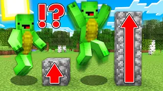 JJ and Mikey But Every Jump is 1.000.000x HIGHER in Minecraft Challenge (Maizen JJ Mikey)