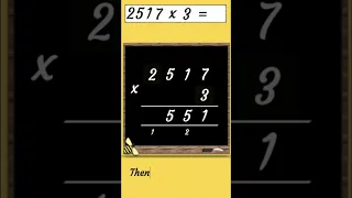 4-digit by 1-digit | Multiplication | Maths with Mrs B. #shorts