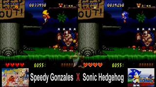 [TAS] SNES - Speedy Gonzales x Sonic (Hack) Comparison + Speedrun in 22:20 by VELHO