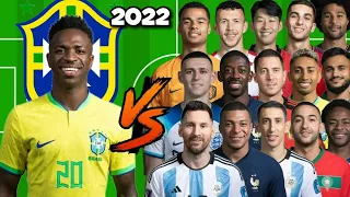 Vinicius Junior 🆚 2022 World Cup Legends 🔥💪😲 (1vs14)