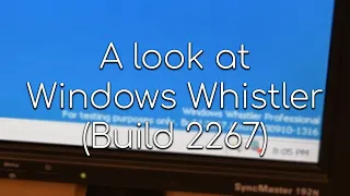 A look at Windows Whistler (Build 2267)