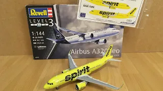 Assembly / Revell 1/144 scale Airbus A320neo Spirit Airlines/ Zocker J