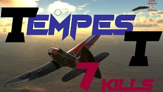 War Thunder. Tempest Mk. V - 7 kills