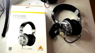 Behringer HPX2000 Dj Headphones ( unbox and short review ) 🎧