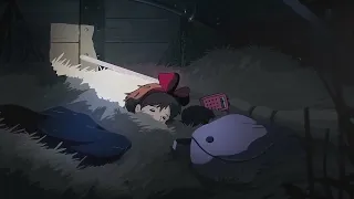 Kiki Sleeping on the Train at Night Ambience (Studio Ghibli Piano Compilation ASMR Ambience)