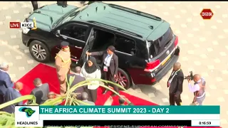 KICC: President Samia Suluhu arrives for the ongoing Africa Climate Summit