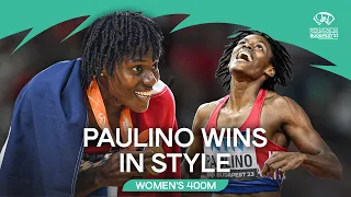 Paulino storms to golden 400m glory 🔥 | World Athletics Championships Budapest 23