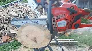 Chainsaw Husqvarna 135 MARK ii , Cutting wood , Firewood