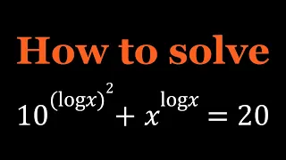 A Nice And Interesting Log Equation