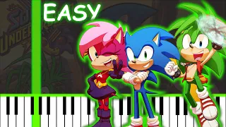 Sonic Underground Theme Song | Slow Easy Piano