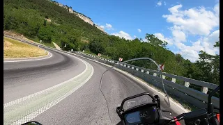 Slovenia, Coast, Piran-Črni kal, Honda CB 500X