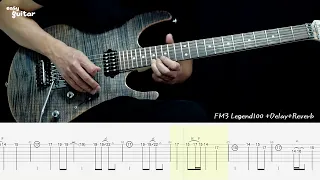 Takajii - Rain Guitar Lesson With Tab(Slow Tempo)