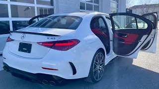 2023 Mercedes-AMG C 43 Sedan (402 hp) — Sound, Exterior and Interior 4K  — Better Than Expected!