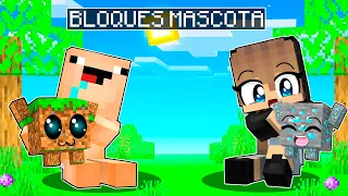 MINECRAFT pero TENEMOS BLOQUES MASCOTA 😂 BEBE NOOB Y BEBE NOOBSI ROLEPLAY