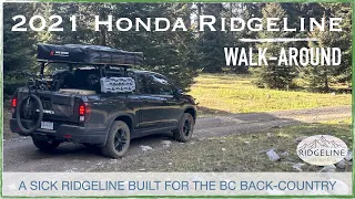 2021 Honda Ridgeline "Overland Edition" walk-around and mods video.  THIS Ridgeline can hang!