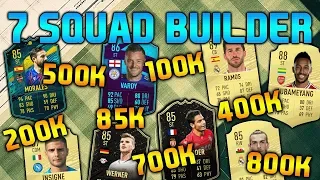 FIFA 20 SQUAD BUILDER 85K 100K 200K 400K 500K 700K 800K SQUAD BUILDER FUT CHAMPIONS TEAMS