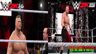 WWE 2K16 vs. 2K15 Entrance Comparison: Brock Lesnar