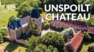 UNSPOILT MEDIEVAL TO RENAISSANCE CHATEAU | With outbuildings, above a river valley - A20775