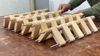 Great Woodworking Ideas From Vietnamese Carpenters - How To Make Simple Wooden Chair From Slats