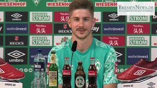 Werder-PK am 7. August 2020 - Vorstellung von Romano Schmid