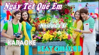 Ngày Tết Quê Em (Hồ Ngọc Hà ft. V.Music) - Karaoke minhvu822 || Beat Chuẩn 🎤