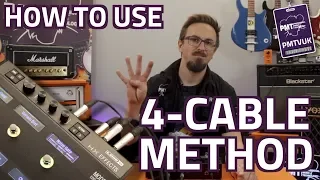 How To Use 4-Cable Method With A Multi Effects Pedal - Easy Explanation!