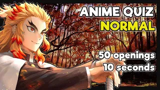 Anime Opening Quiz №6 | Угадай аниме по опенингу | ONLY NORMAL