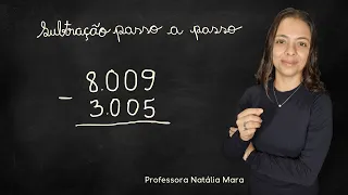 8009-3005| 8009-3005 | 8.009 menos 3.005 | Como explicar subtração para o 2 ano?