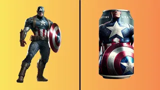 SUPERHEROES but Soda (Marvel and DC). All superheroes.