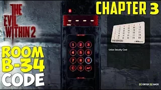 How to open the Room B-34 | Door Code | Basement of Union Auto repair | Chapter 3 | Evil Within 2