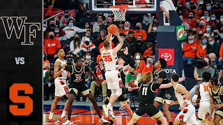 Wake Forest vs. Syracuse Men's Basketball Highlights (2021-22)