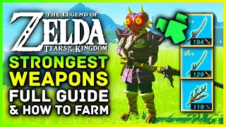 Strongest Weapons in Zelda Tears Of The Kingdom! What, Why & Where Floating Coliseum Lynel Farm ToTK