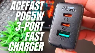 ACEFAST 65 Watts 3-Port Charger: "All in one, do it all, fast charger!" (ACEFAST PD65W)