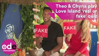 Theo and Chyna play the Love Island 'real or fake' quiz