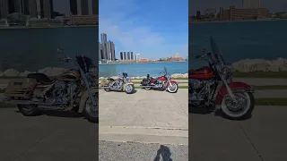 Detroit Skyline #hd #harley #harleydavidson #roadking #motorcycle #motorcyclelife #eagle1hd