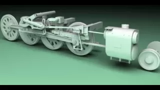 Big boy 4014 Steam engine animation