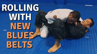 Brown Belt v Blue Belt - New Promotion Blues Gi [Rolling/Sparring] BJJ Breakdown