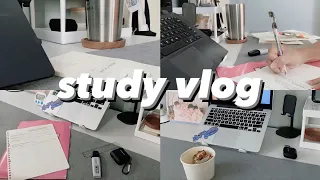 study vlog 🌷 welcoming a new semester, note taking, caffeine, assignments