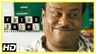 Sathuranga Vettai Scenes | Natraj fools the public and earns money | Natraj tricks the goons