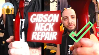 How to Repair a Broken Gibson Guitar Neck (Les Paul)