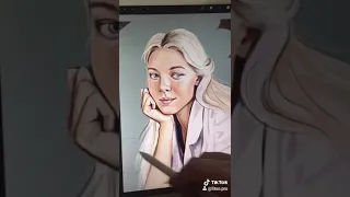 Портрет на ipad pro в procreate, было стало