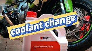 2019 ZX-6R Coolant Change