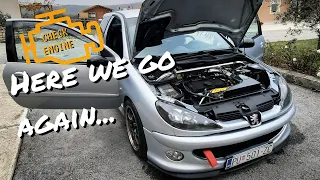 We have check engine light on my Peugeot 206!