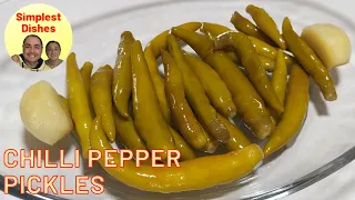 🔴HOW TO MAKE CHILLI PEPPER PICKLES🌶Hot Pepper Pickles😋Ornamental Peppers🔥Pickled Chilli