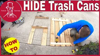 Small Fence to Hide Garbage Cans | How to Build Trash Can Screen