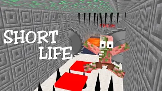 Monster School : SHORT LIFE CHALLENGE - Minecraft Funny Animation