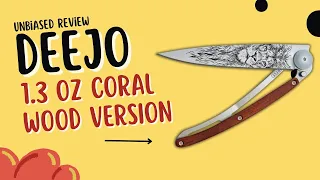 Deejo Coral Wood Version! | You Won't Believe Deejo Knife | Mind Blowing Knife Transformation!