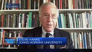 Steve Hanke expects a recession in the U.S. next year as money supply contracts