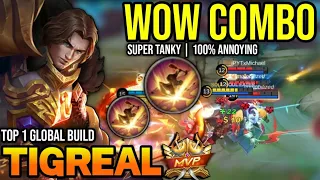 TIGREAL BEST BUILD 2023 | BUILD TOP 1 GLOBAL TIGREAL GAMEPLAY | MOBILE LEGENDS✓