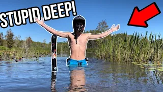 FLOODED SWAMP vs HONDA RANCHER | ALMOST SUNK IT!